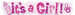 Baner "It's a girl"