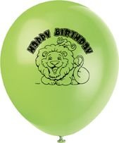 Balony Happy Birthday, mix kolorów 8szt./op.