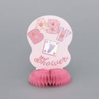 Dekoracja na stół, Baby Shower- różowa-4szt./op.